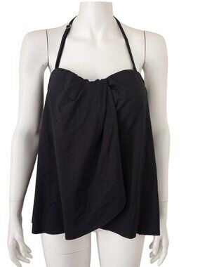 Tempt Me Black Fly Away Tankini Halter Top Built In Padded Bra